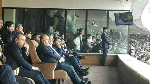 معاون اول رئیس جمهور، وارد ورزشگاه آزادی شد