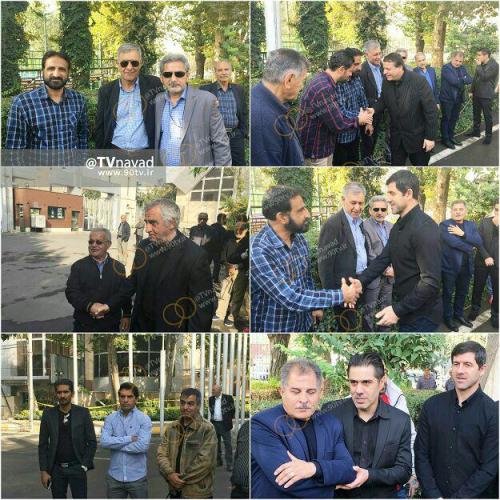 تصاویری از حضور پیشکسوتان در مراسم تشییع پیکر مرحوم آشتیانی