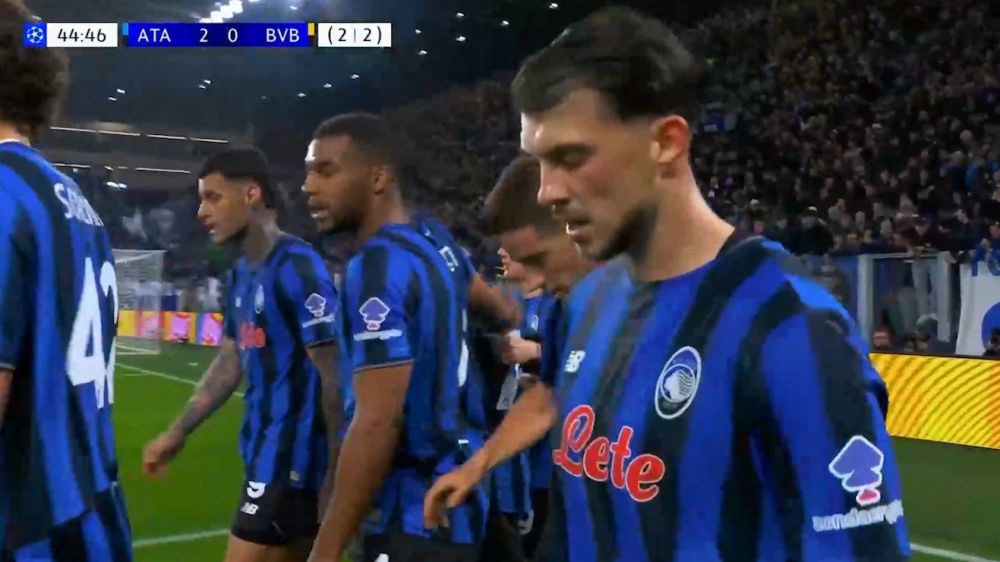 گل دوم آتالانتا به دورتموند (داویده زاپاکوستا)