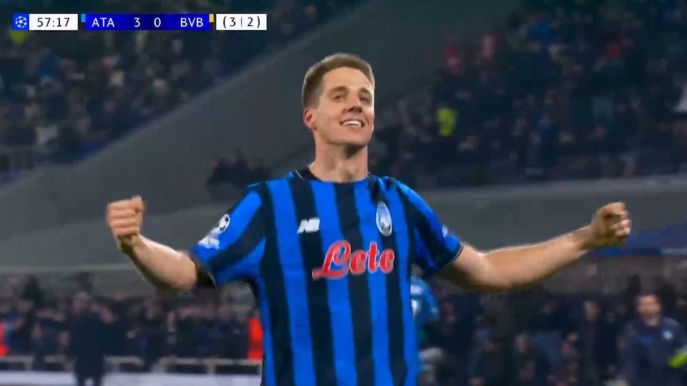 گل سوم آتالانتا به دورتموند (ماریو پاشالیچ)