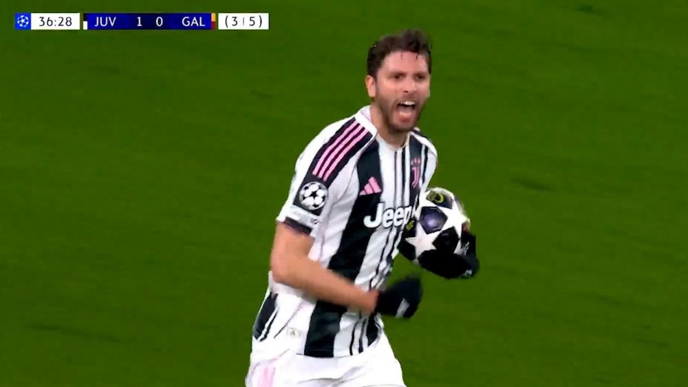 گل اول یوونتوس به گالاتاسرای (مانوئل لوکاتلی 