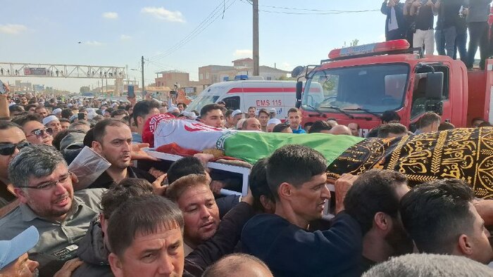 مراسم تشییع صابر کاظمی در آق‌قلا برگزار شد