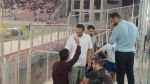 حضور علی قربانی بازیکن سابق استقلال در استادیوم وطنی
