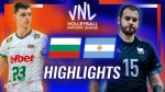 خلاصه بازی بلغارستان 3-1 آرژانتین (لیگ ملت های والیبال)