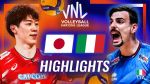 خلاصه والیبال ژاپن 3-2 ایتالیا (لیگ ملت های والیبال)