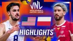 خلاصه والیبال آمریکا 0-3 لهستان (لیگ ملت های والیبال)