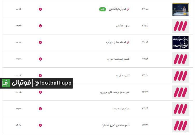 در حالی که همه منتظر کنداکتور شبکه 3 بودند لحظاتی پیش این کنداکتور به روز شد و فیلم سینمایی موج انفجار به مدت یک ساعت و بیست دقیقه جایگزین برنامه نود شد!
