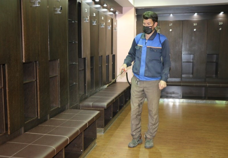 ورزشگاه آزادی ضدعفونی شد