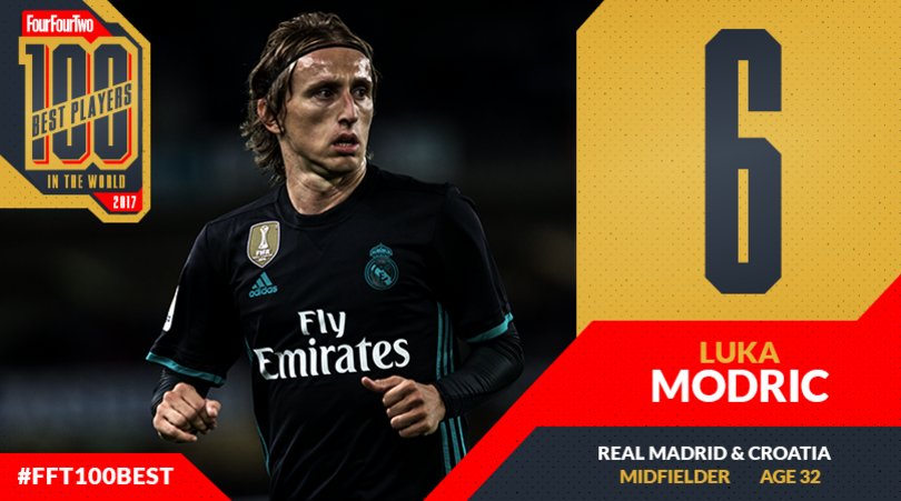 ۲۰ فوتبالیست برتر سال ۲۰۱۷ از دیدگاه FourFourTwo