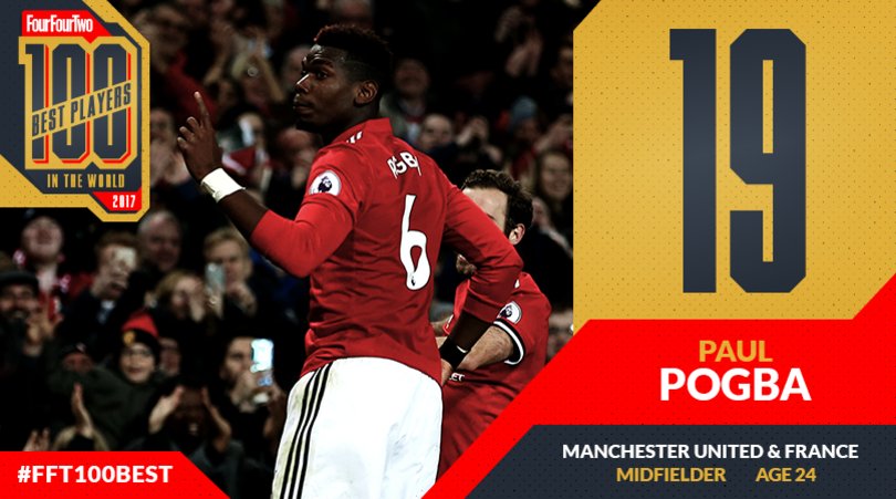 ۲۰ فوتبالیست برتر سال ۲۰۱۷ از دیدگاه FourFourTwo