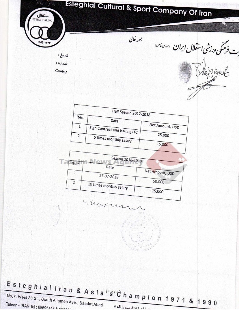 چالشی که استقلال را وارد بحران کرد/ پرداخت تنها ۲ هزار دلار به بویان!