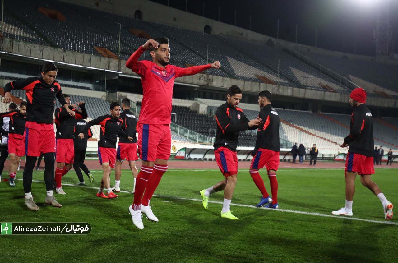 گزارش تصویری از آخرین تمرین پرسپولیس پیش از پیکار با پاختاکور