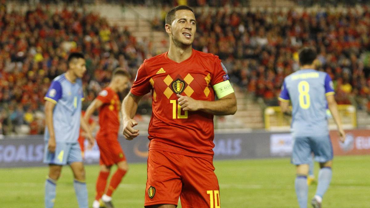 بلژیک 3-0 قزاقستان ؛ هازارد قهرمان ملی شیاطین سرخ