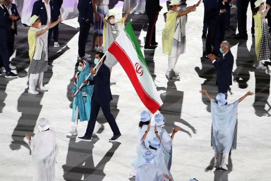 گزارش تصویری/ مراسم افتتاحیه  المپیک و رژه کاروان ایران