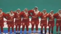  سلام نظامی دختران هندبالیست ایران پیش از تقابل با ژاپن