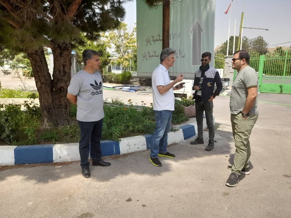 آماده‌سازی ورزشگاه فولادشهر برای دیدار ایران - قرقیزستان