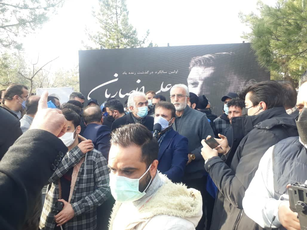 مراسم سالگرد درگذشت انصاریان برگزار شد (عکس)