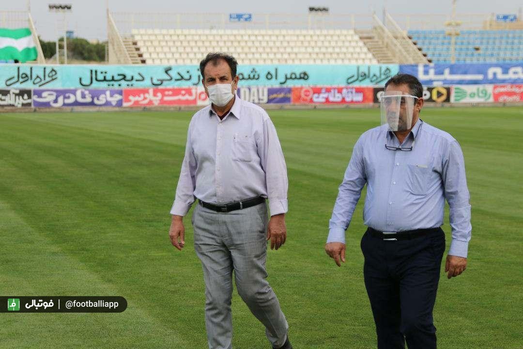 گزارش تصویری/ ورود پرسپولیس و ماشین‌سازی به ورزشگاه بنیان دیزل