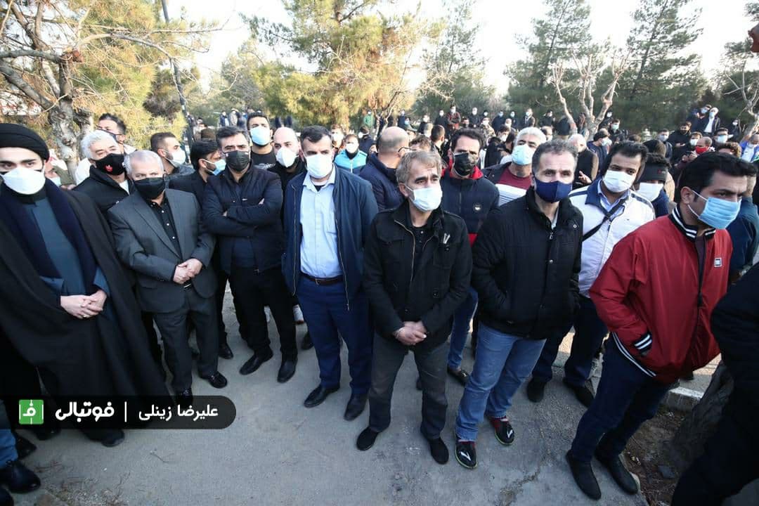 گزارش تصویری/ مراسم خاکسپاری زنده‌یاد «علی انصاریان»