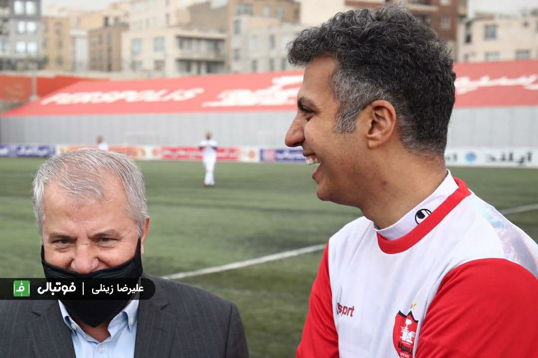 گزارش تصویری اختصاصی/ تصاویری از دیدار دو تیم منتخب سرخابی و رسانه ورزش