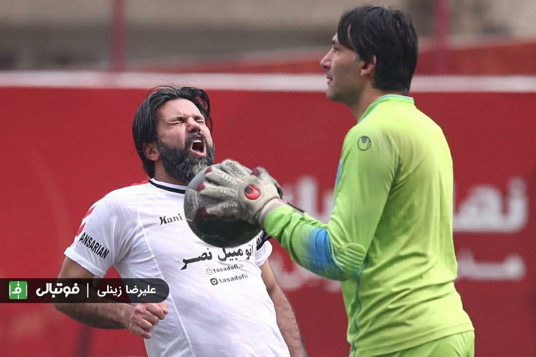 گزارش تصویری اختصاصی/ تصاویری از دیدار دو تیم منتخب سرخابی و رسانه ورزش