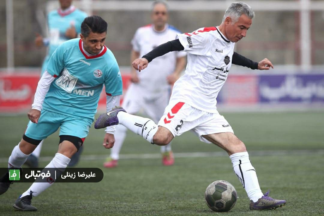 گزارش تصویری اختصاصی/ تصاویری از دیدار دو تیم منتخب سرخابی و رسانه ورزش