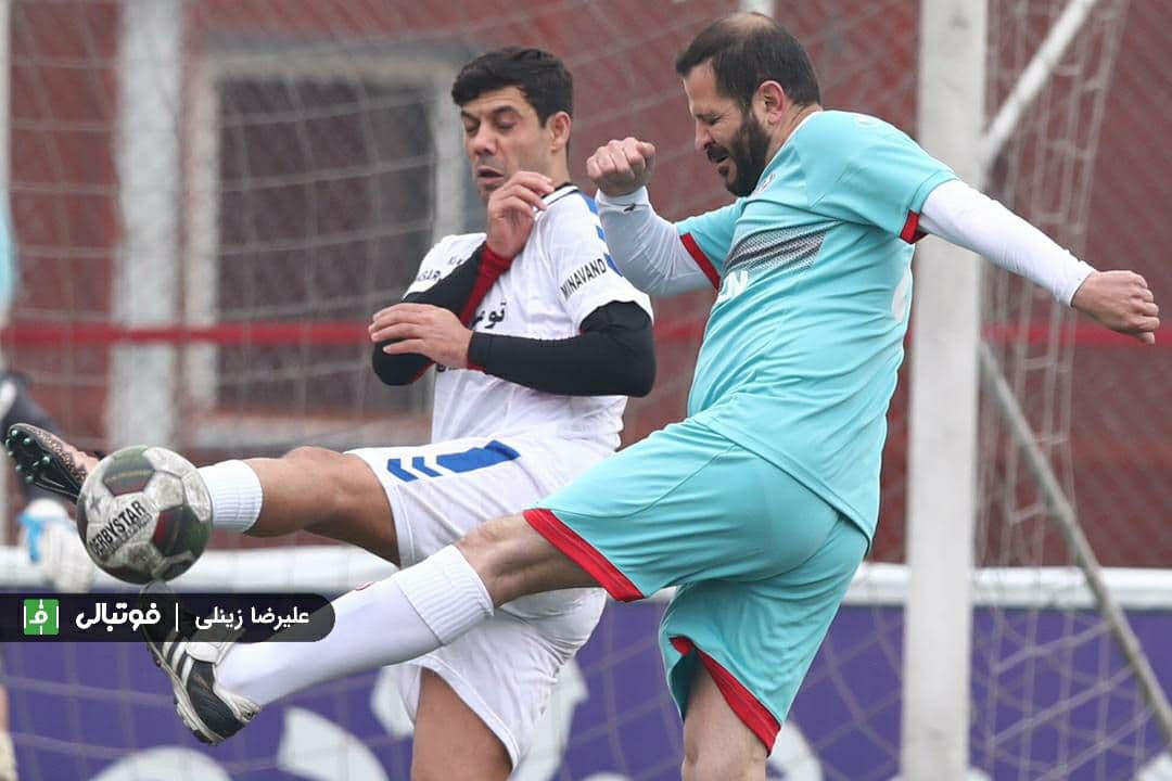 گزارش تصویری اختصاصی/ تصاویری از دیدار دو تیم منتخب سرخابی و رسانه ورزش
