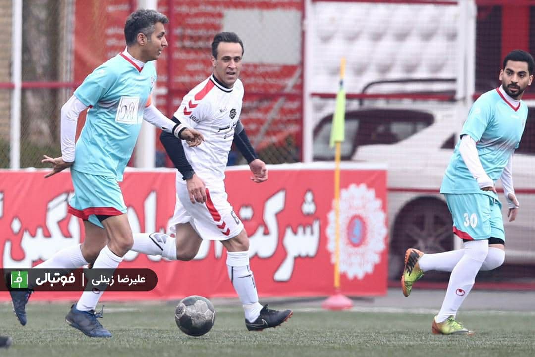 گزارش تصویری اختصاصی/ تصاویری از دیدار دو تیم منتخب سرخابی و رسانه ورزش