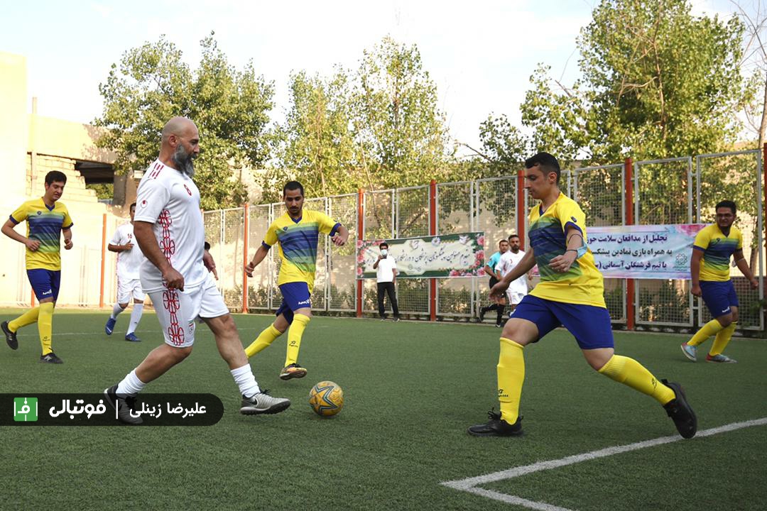 گزارش تصویری/ دیدار نمادین پیشکسوتان تیم ملی با تیم فرشتگان آسمانی (سندروم دان)