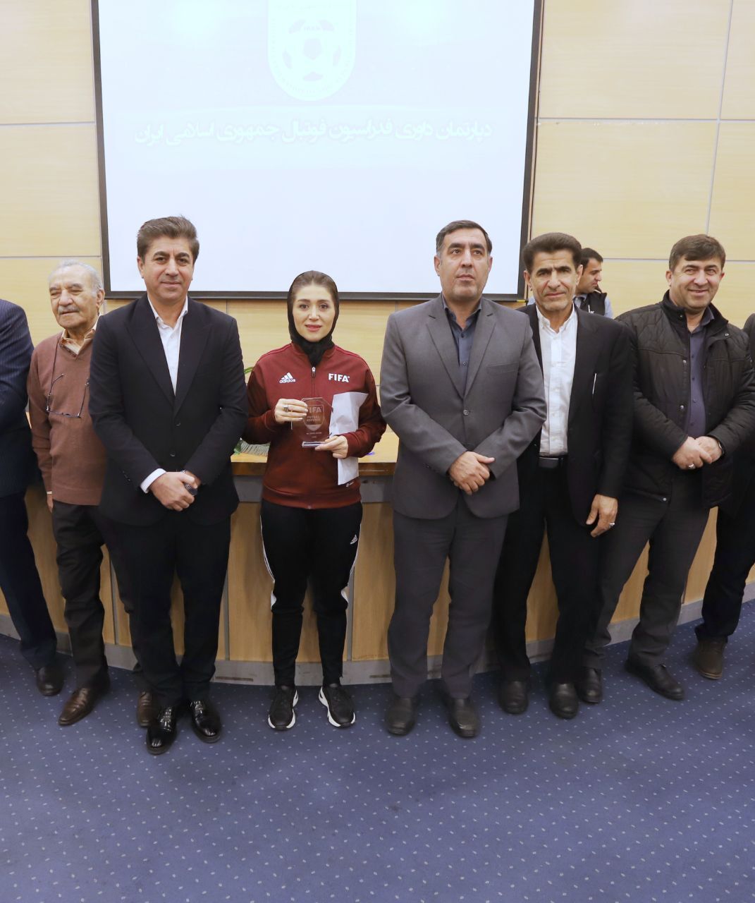گزارش تصویری/ تجلیل از داوران بین‌المللی فوتبال و فوتسال