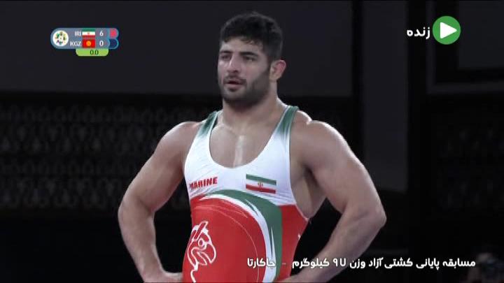 جاکارتا 2018/پیروزی علیرضا کریمی مقابل قرقیزستان و کسب مدال طلا