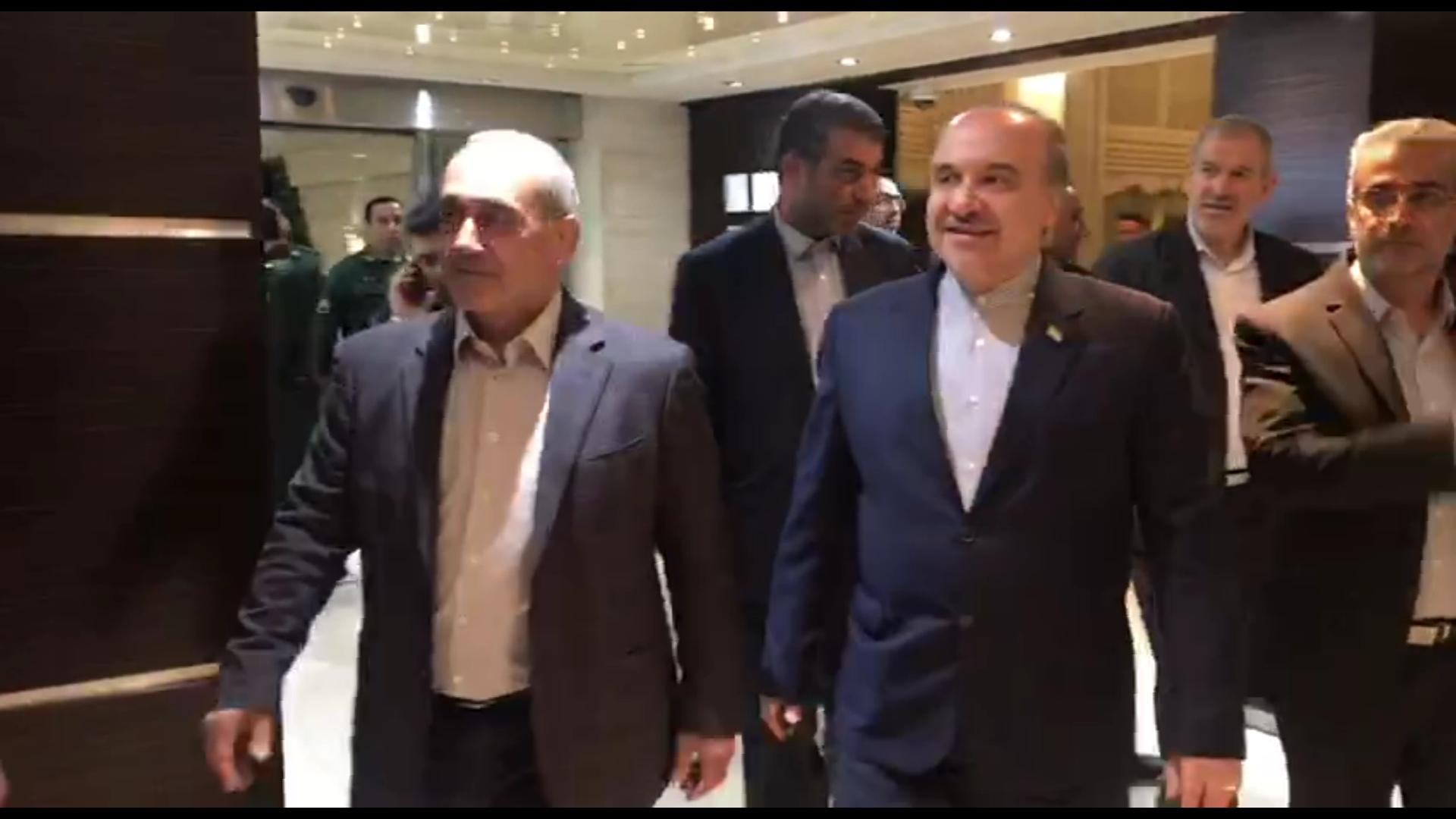 اختصاصی/ حضور سلطانی فر و آذری جهرمی در هتل محل اقامت پرسپولیس