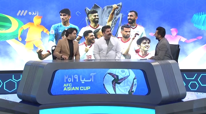 گفتگوی میثاقی با بهنام بانی درباره شادی گل جالب پس از گلزنی در بازی هنرمندان