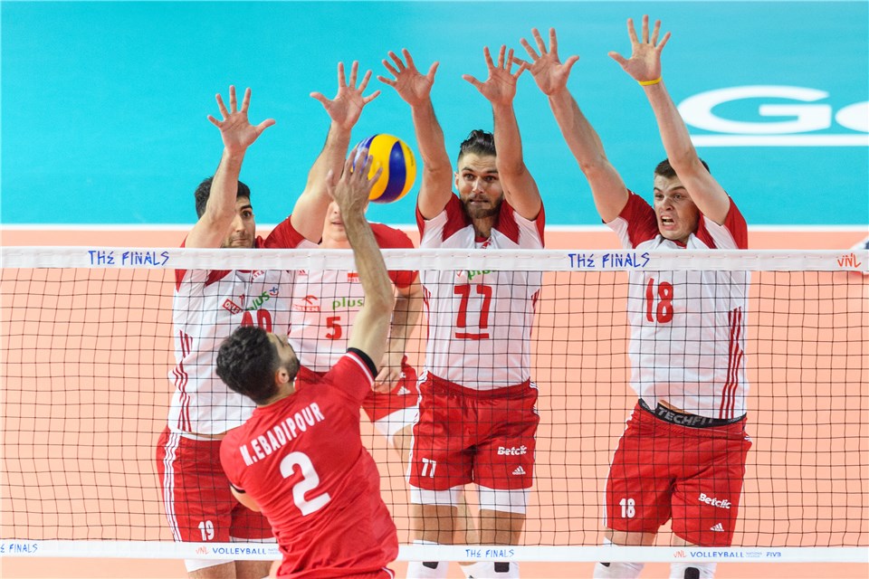 دور دوم لیگ ملتهای والیبال 2019: ایران 1-3 لهستان