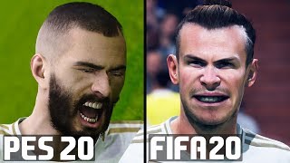 مقایسه گرافیک، چهره بازیکنان و شادی گل بازی Pes 20  و فیفا 20