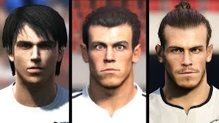 چهره گرت بیل از Pes 08 تا Pes 20