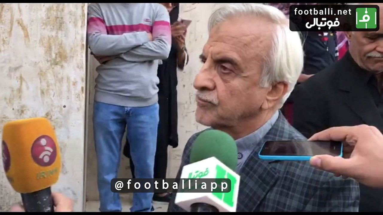 اختصاصی/گفت و گو با مصطفی هاشمی طبا در مراسم تشییع پیکر مرحوم جعفر کاشانی