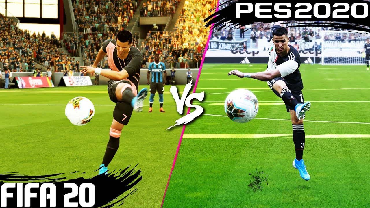 مقایسه گلزنی در fifa 20 و PES 2020