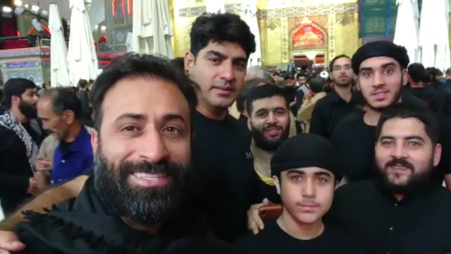 حضور مهدی رجب‌زاده و فرشید طالبی، بازیکنان سابق ذوب آهن در نجف