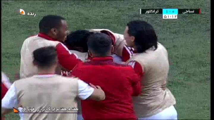 گل اول تراکتور به نساجی (سوپر گل میمبلا)