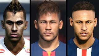 چهره نیمار از Pes 12 تا Pes 20