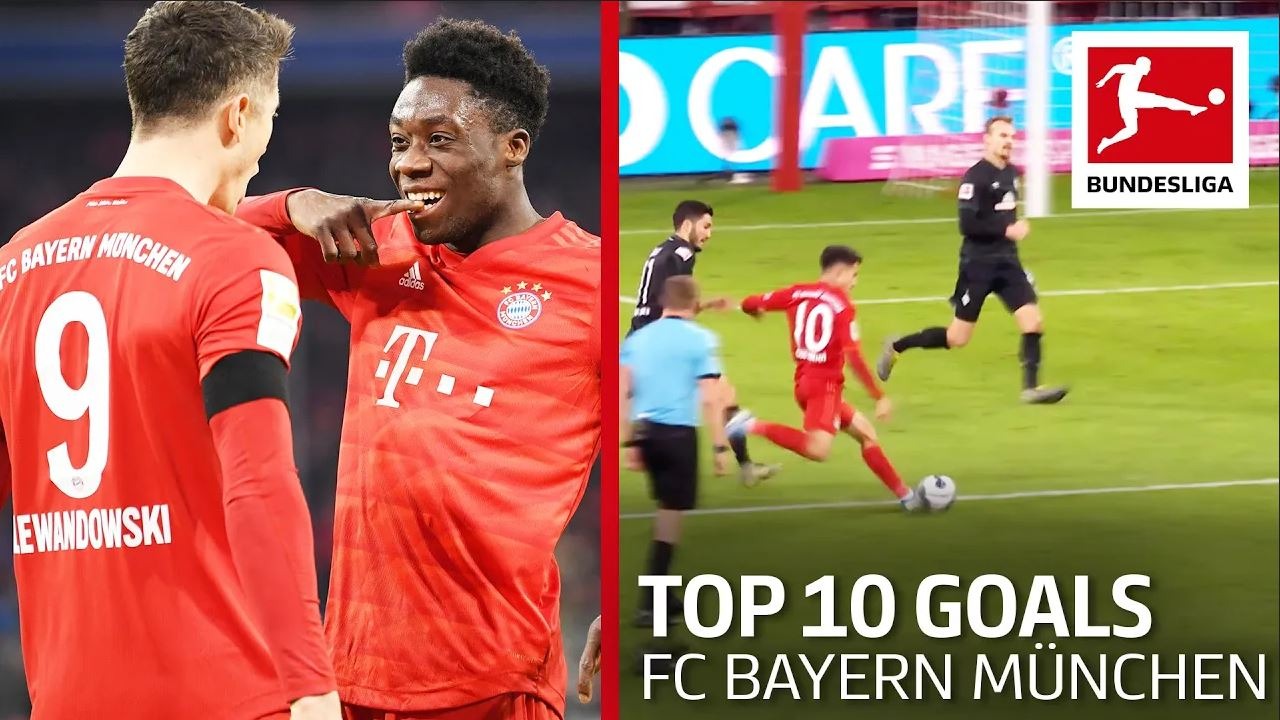 10 گل برتر بایرن مونیخ در بوندس لیگا 20-2019