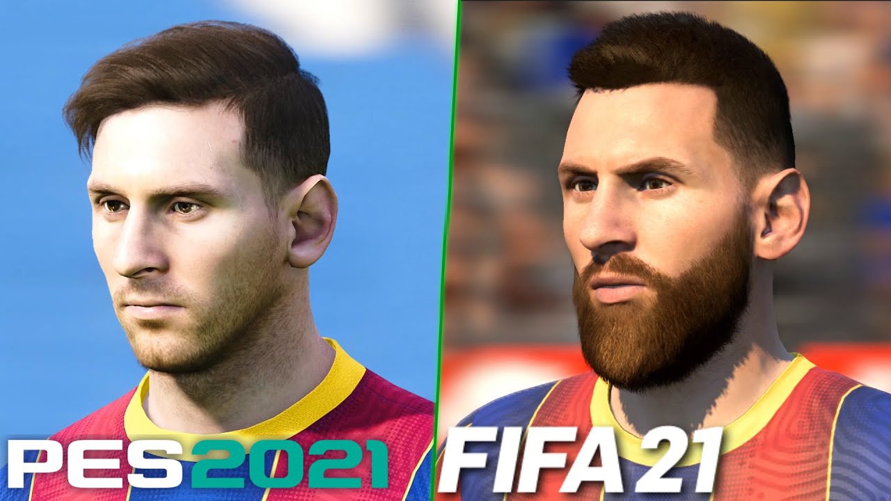 چهره بازیکنان بارسلونا در PES 2021 و  FIFA 2021