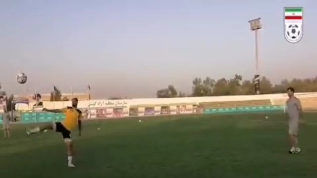چالش و کل کل کریم باقری و کنعانی زادگان در تمرین تیم ملی