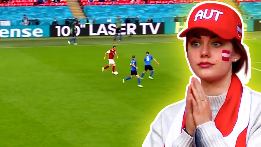 حرکات تکنیکی بازیکنان در بازی ایتالیا 2-1 اتریش