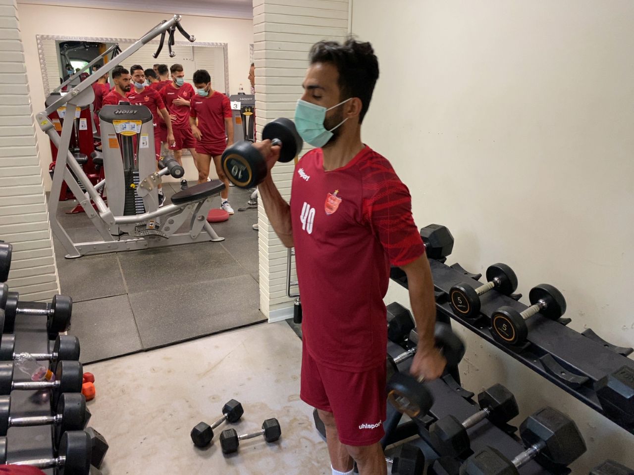 گزارش تصویری/ تمرین پرسپولیس در سالن وزنه ۳۱ شهریور