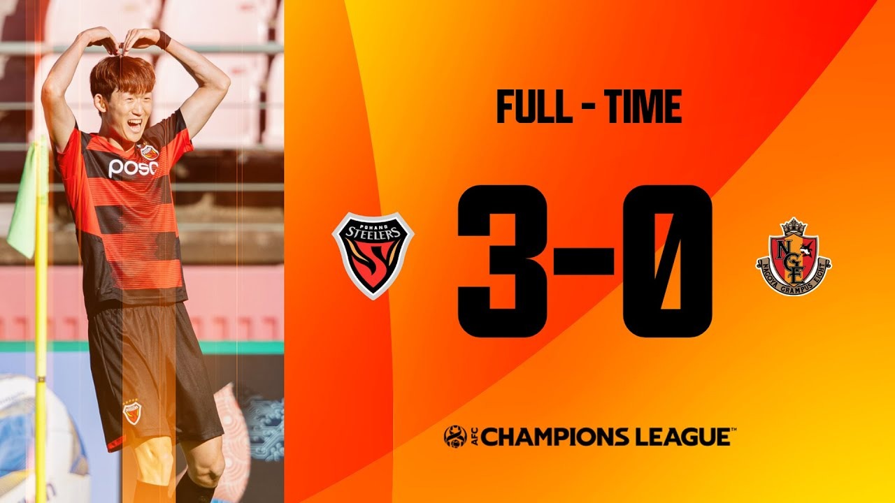 خلاصه بازی پوهانگ استیلرز 3-0 ناگویا گرامپوس