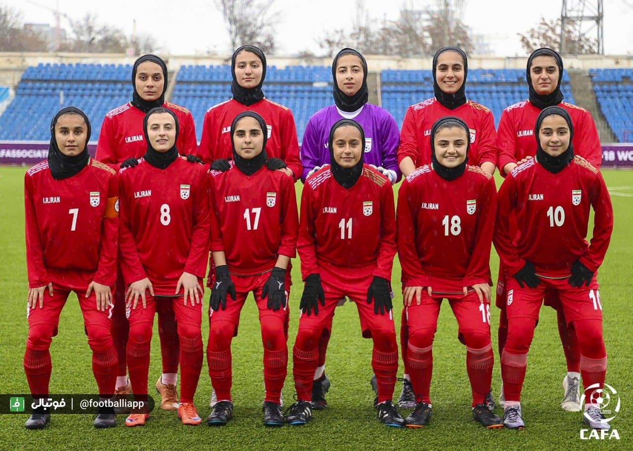 گزارش تصویری/ تیم ملی دختران زیر ۱۸ سال ایران ۱۱ - تاجیکستان صفر
