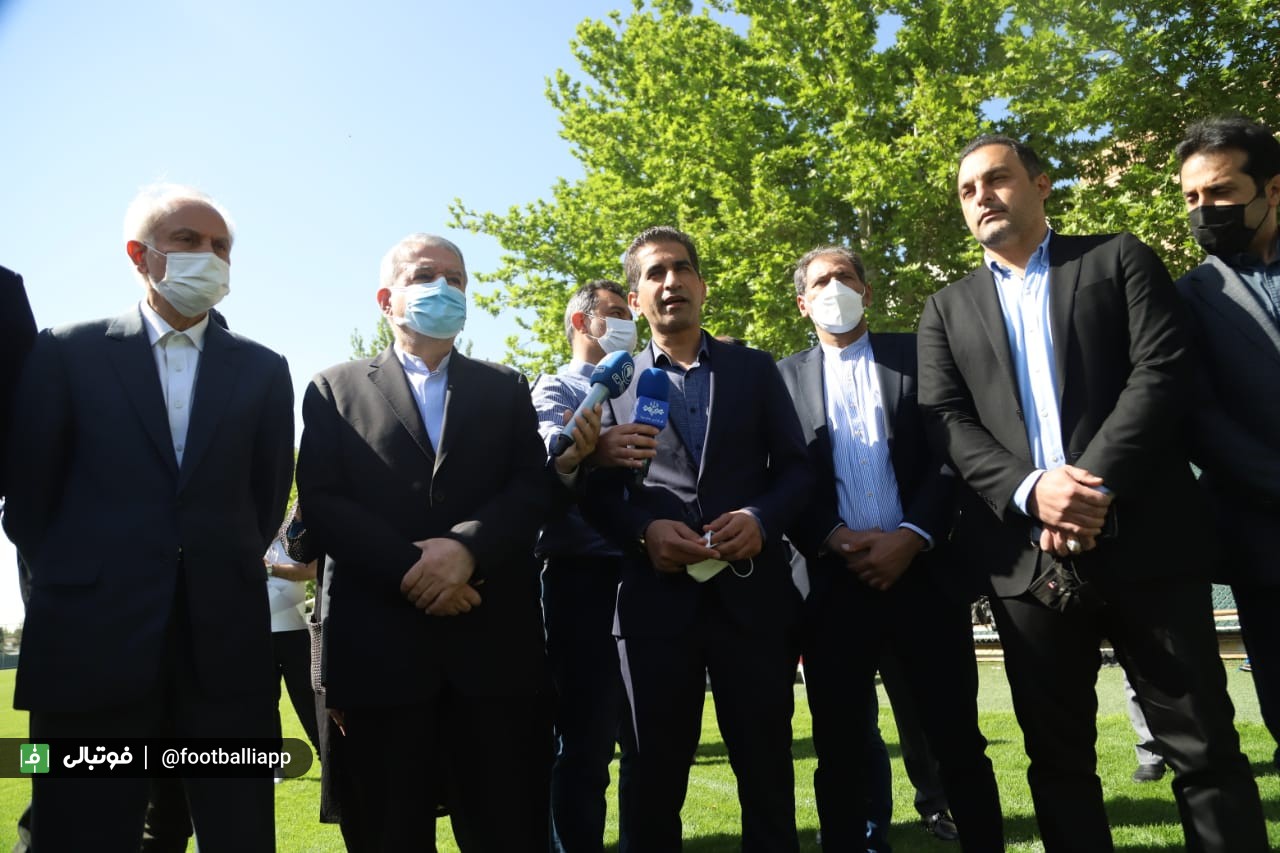 گزارش تصویری/ حضور رییس کمیته ملی المپیک در تمرین تیم ملی فوتبال امید