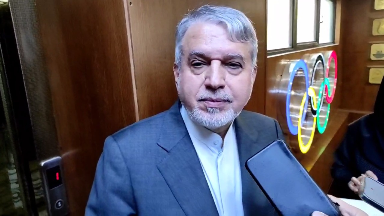 اختصاصی/ گفت و گوی خبرنگاران با رضا صالحی  در حاشیه مراسم تجلیل از بانوان مدال‌آور بازیهای همبستگی کشورهای اسلامی